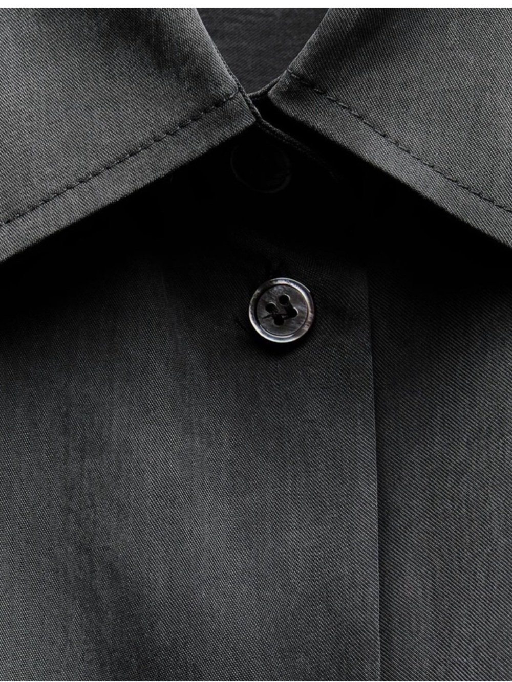 Zara oversized Shirt Dress in Charcoal Gray - Picture 7 of 7
